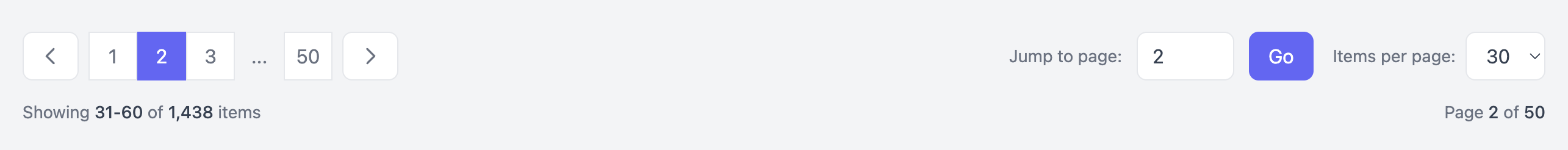 Jump to Page Pagination