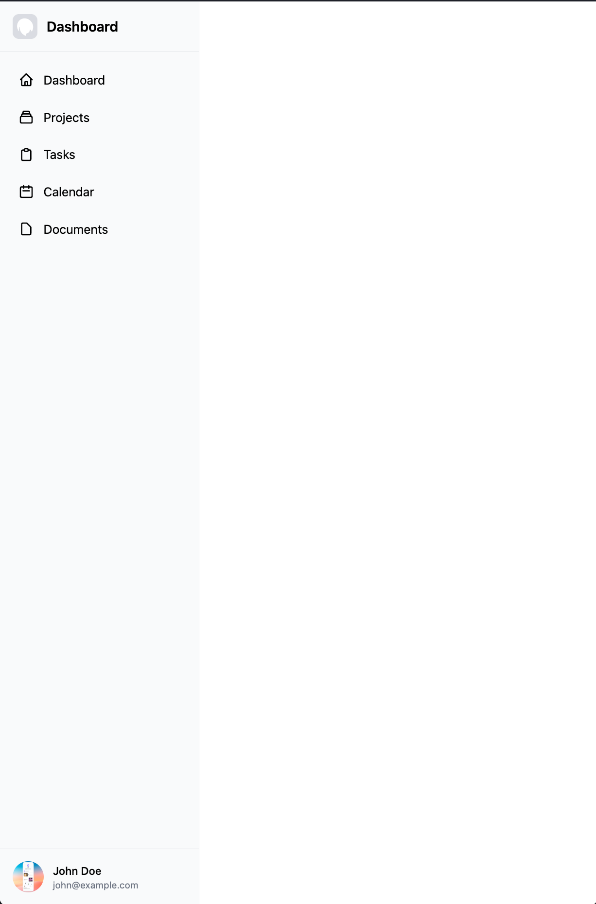 Simple Stack Sidebar Template