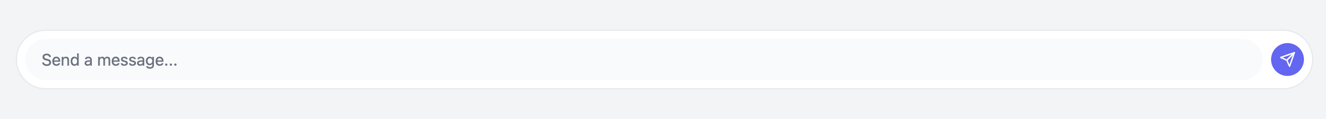 Rounded Chat Input Template