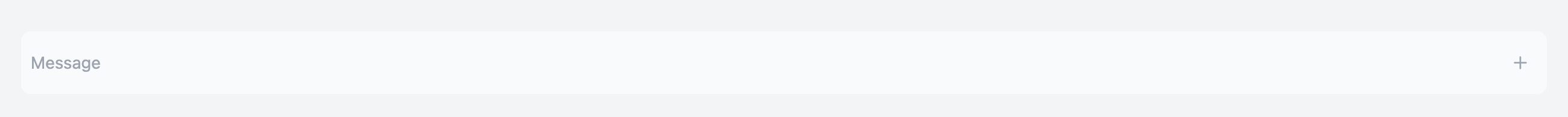 Minimal Chat Input Template