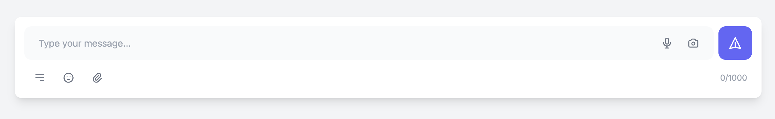 Modern Chat Input - Contemporary Design