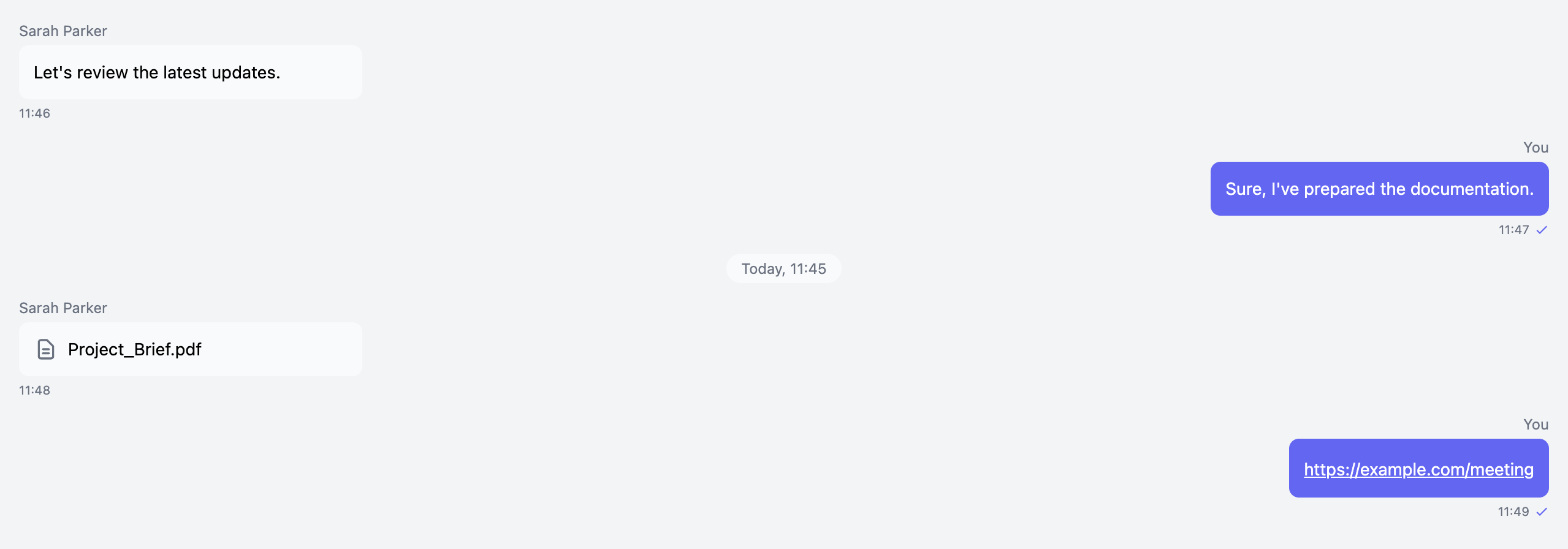 Modern Minimal Chat Bubble