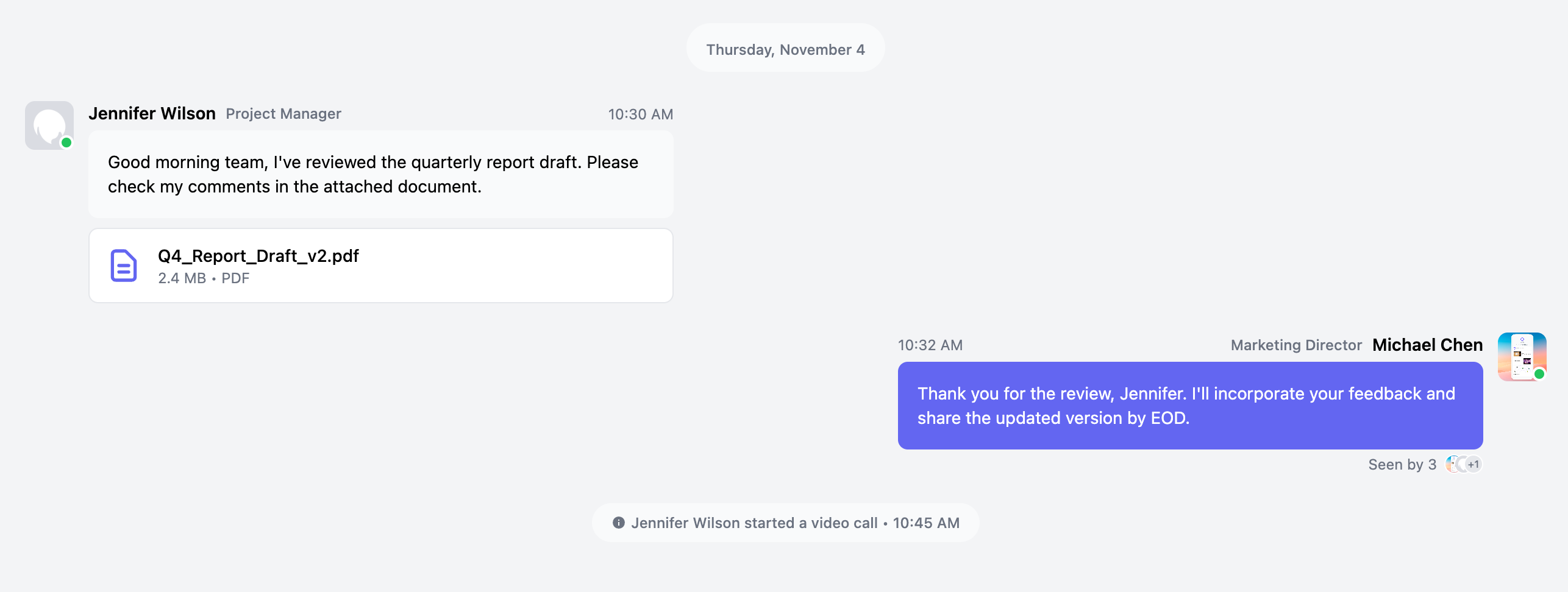Professional Chat Bubble
