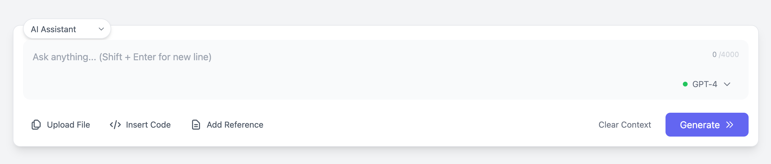 AI Chat Input - AI Assistant Style