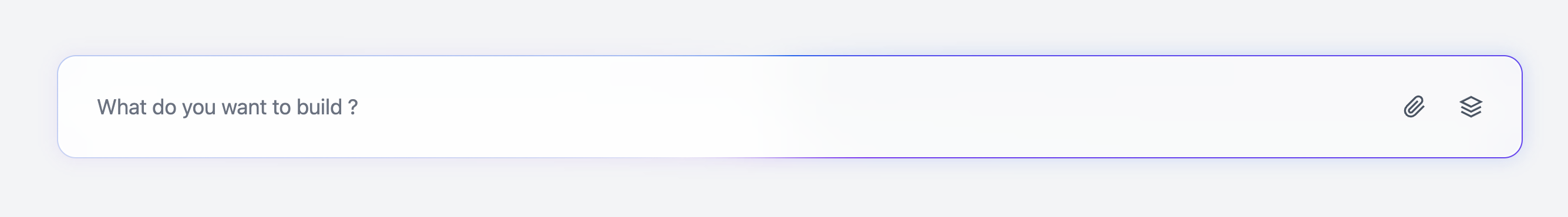 Animation Gradient Chat Input with right icon