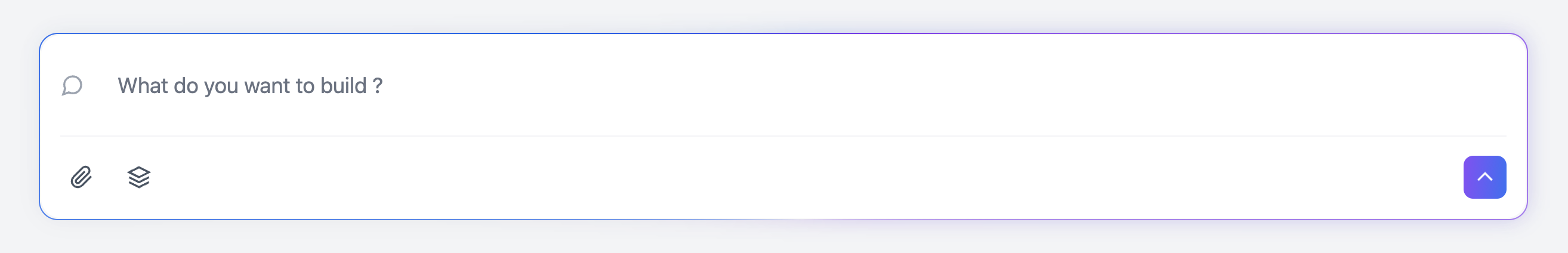 Animation Gradient Chat Input with bottom icon