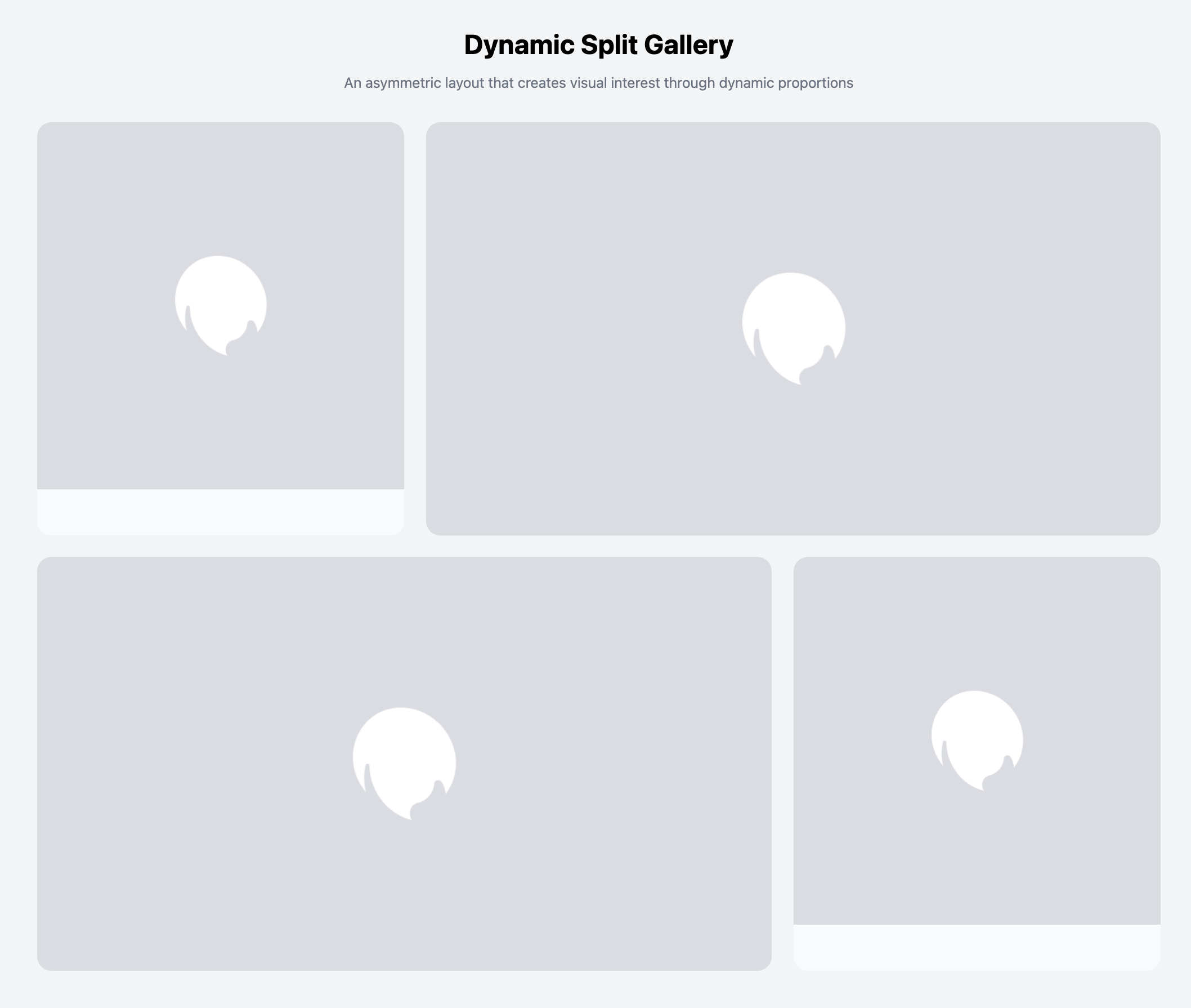 2x2 Dynamic Split Gallery - Asymmetric Beauty