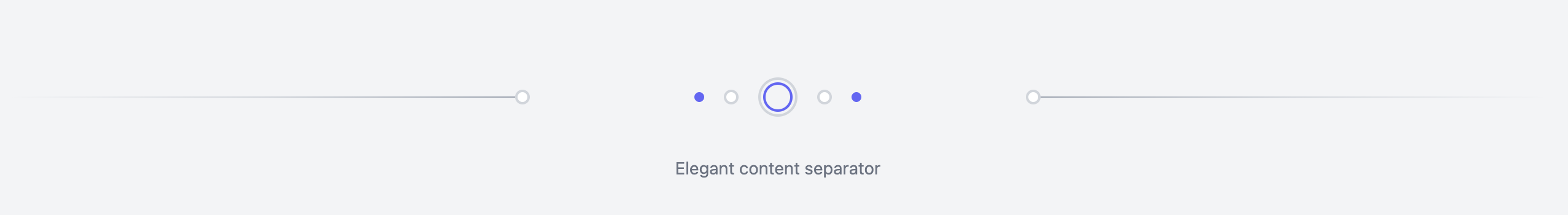 Elegant Ornamental Divider Element Template UI