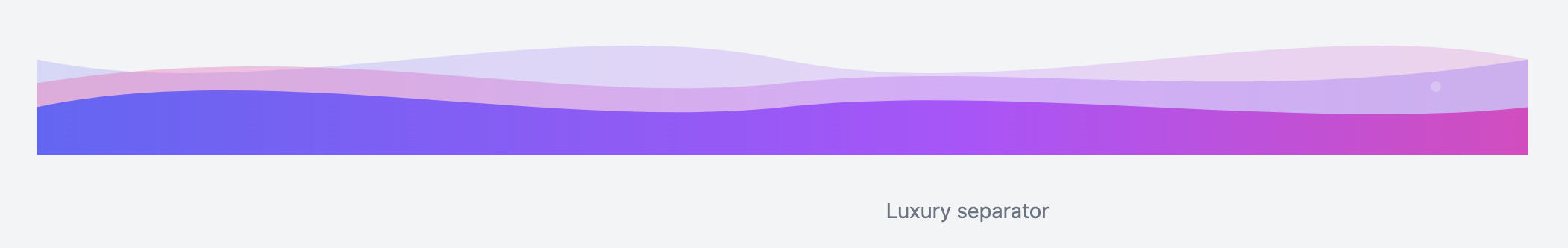 Luxury Gradient Wave Divider Element Template UI