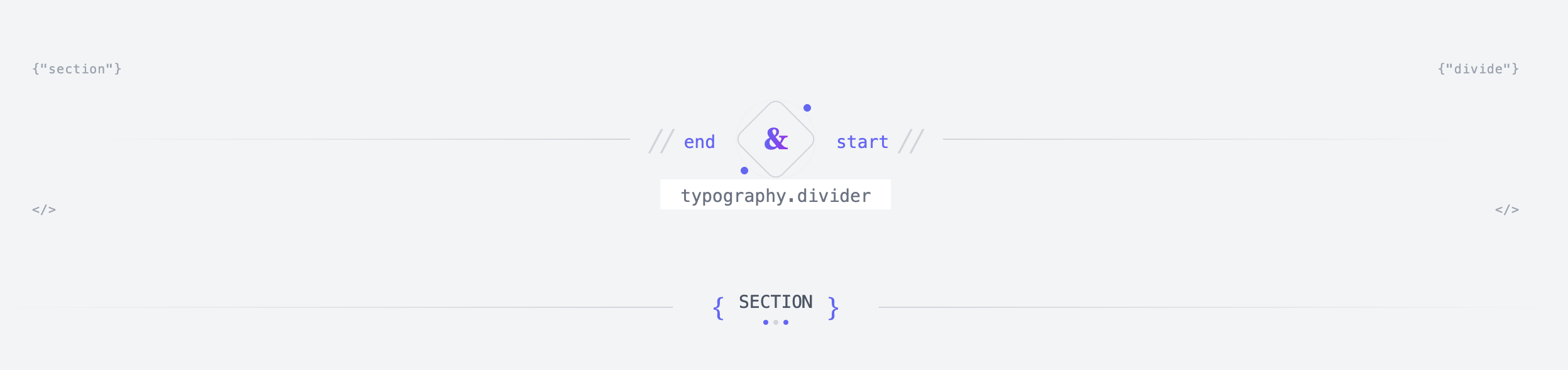 Premium Double Line Accent Divider Element Template UI